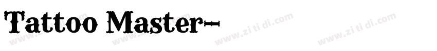 Tattoo Master字体转换